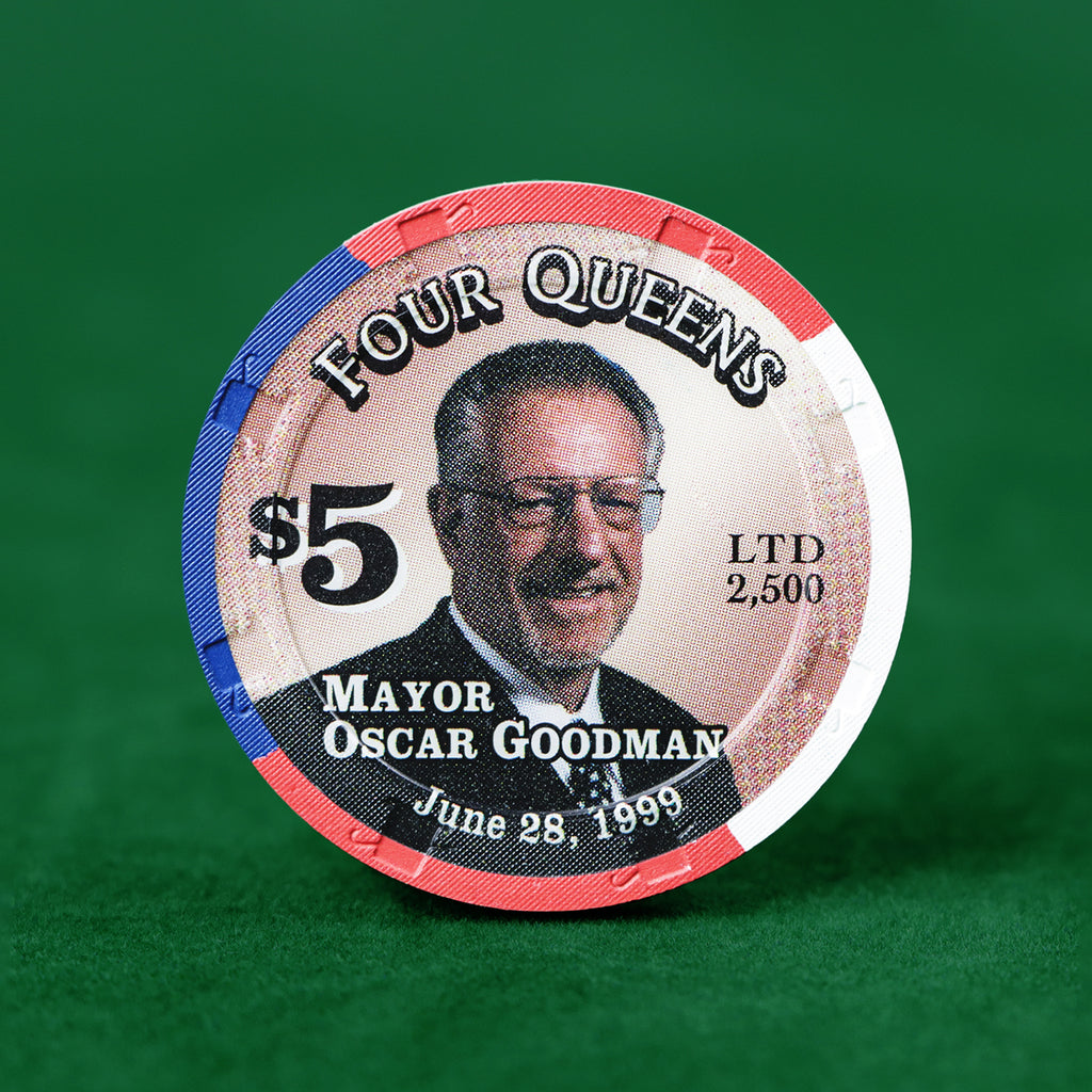 Four Queens Casino Las Vegas $5 Mayor Oscar Goodman Chip 1999