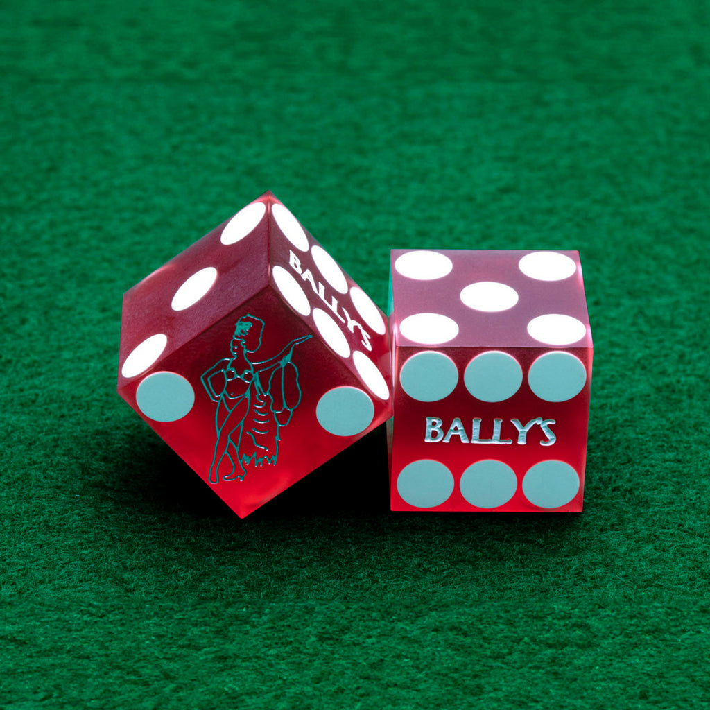 Bally's Casino Pair of Red Dice