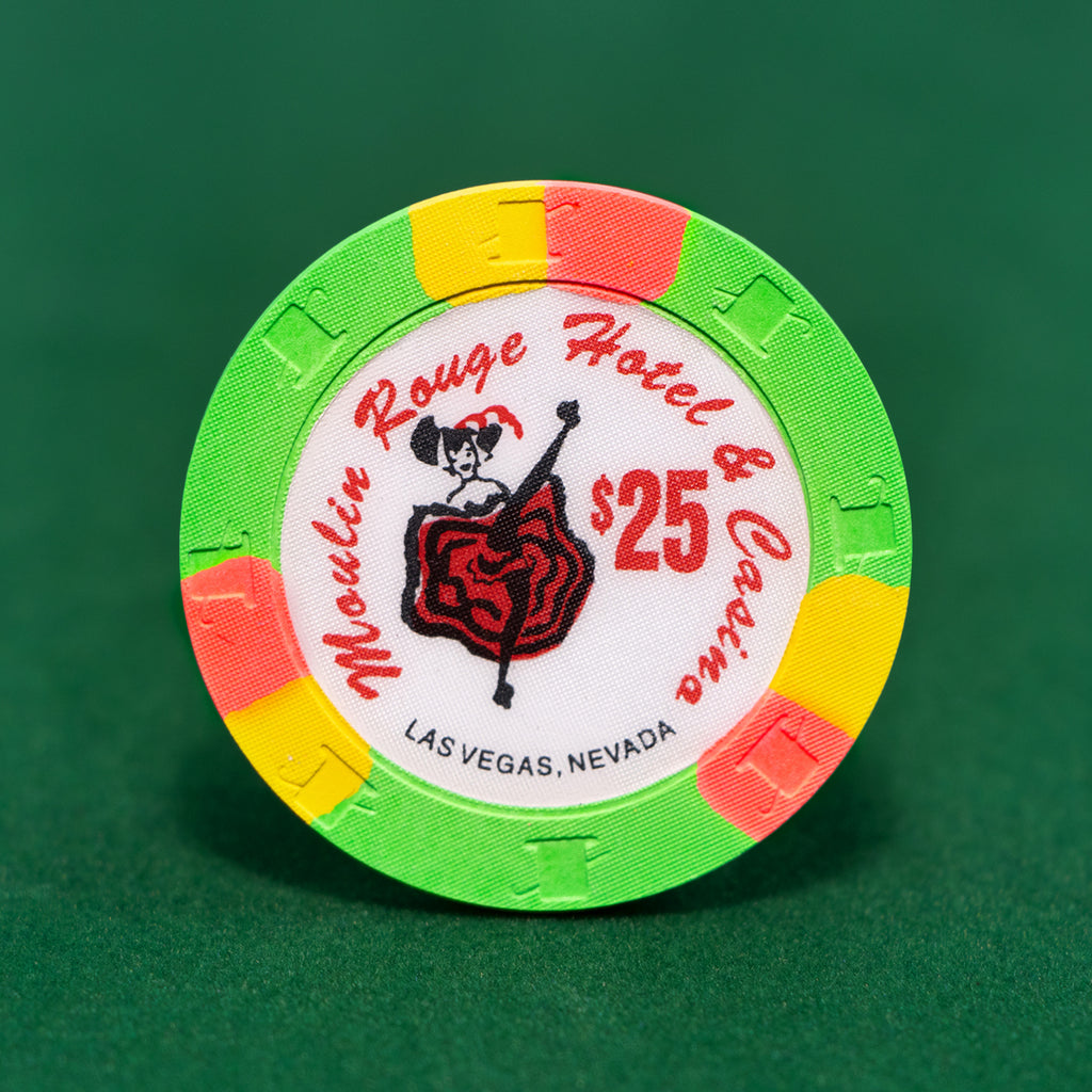 Moulin Rouge Casino Las Vegas Nevada $25 Chip 1993