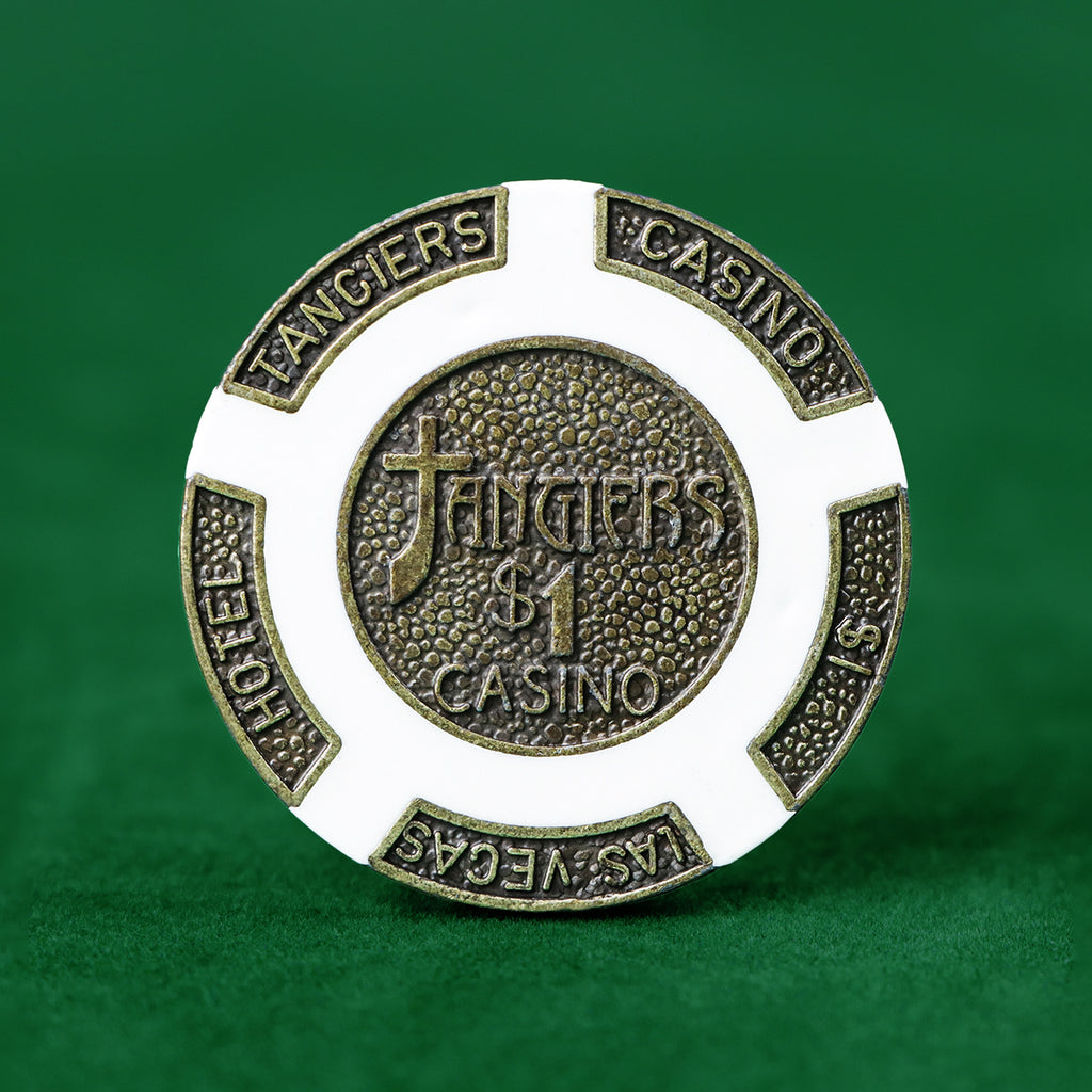 Tangiers Casino Brass Poker Chip $1