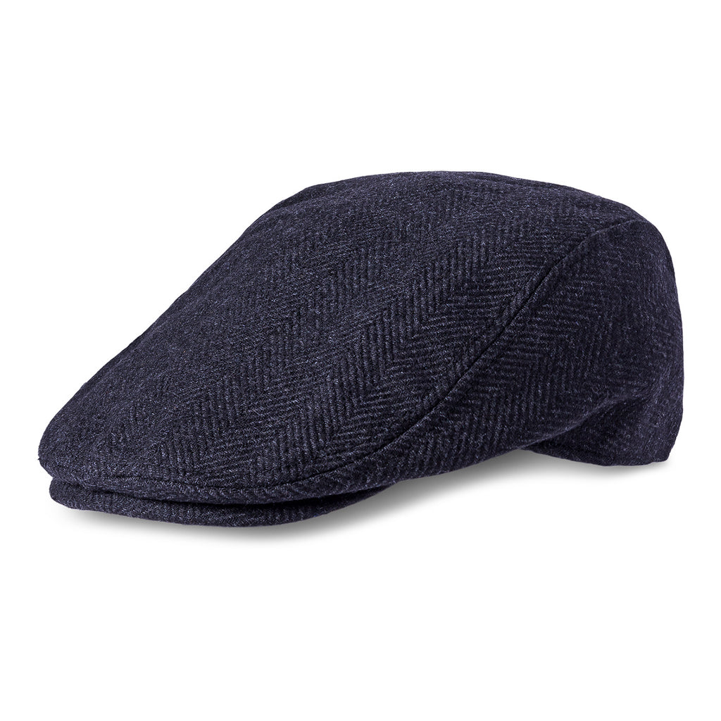 Navy Wool Driver Hat