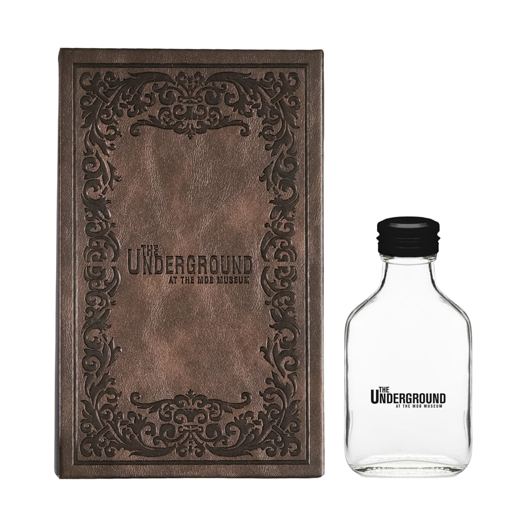 The Underground Faux Book and Glass Flask